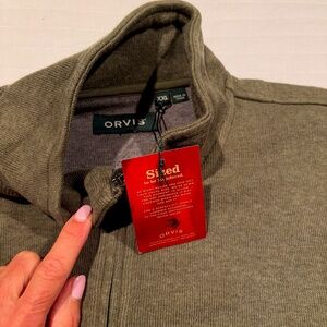 New XXL  Orvis Quarter Zip Pullover